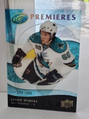2009-10 Upper Deck Ice Premieres Acetate 255/499 Jason Demers #166 Sharks