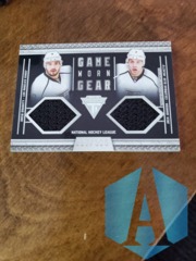 2011-12 Titanium Game Worn Gear Dual Drew Doughty/Jack Johnson #25 Jerseys 227/300