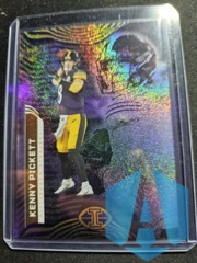 2022 Panini Illusions Kenny Pickett Blue/Yellow Sparkle Foil RC Rookie SP