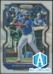 2021 Panini Prizm SHERTEN APOSTEL White Wave Prizm #110