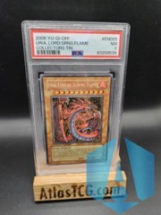 2006 Yugioh Collectors Tins URIA LORD OF SEARING FLAMES CT03-EN005 Secret PSA 7