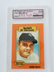 1987 Baseball's All-Time Greats # NNO Babe Ruth MGS 10.0 GEM MT 100481