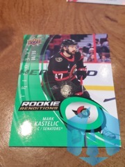 2022-23 Upper Deck Trilogy Rookie Renditions Green #RR-9 Mark Kastelic 06/99 RC