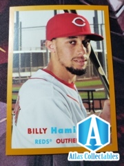 2015 Topps Archives Billy Hamilton #21 Gold Parallel /50