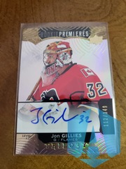 2017-18 Upper Deck Trilogy Premieres Level 2 Auto 112/349 Jon Gillies #97 Rookie