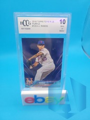 2018 Topps #123 A.J. Ramos Mets - Purple BCCG BCG 10 GEM MINT