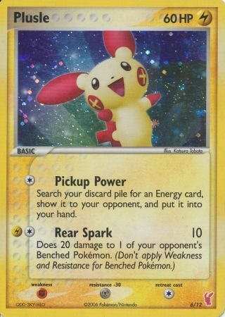 Plusle - 6/12 - Plusle Trainer Kit Holo