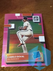 2022 Optic Rated Rookie Camilo Doval PINK Parallel #72 Giants