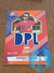 2021 Panini Elite Extra Edition DPL Material 002/199 Wande Torres #DPLM-WT