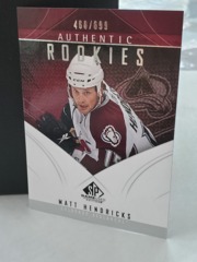 2009-10 UD SP Game Used Authentic Rookie #136 Matt Hendricks 460/699 Avalanche