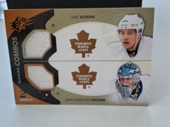 2010-11 SPx Winning Combos 2 Jerseys Luke Schenn Jean-Sebastien Giguere #WC-GS