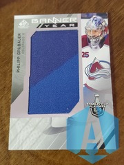 2021-22 SP GAME USED BANNER YEAR PHILIPP GRUBAUER COLORADO AVALANCHE #BYSC-PG