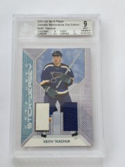 2001-02 Be A Player Ultimate Memorabilia 2nd Stick & Jersey Edition Keith Tkachuk Beckett 9 Mint