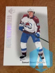 2021-22 UD SP Authentic Profiles Silver #AP-9 Samuel Girard Colorado 228/599