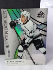 2019-20 SP Game Used Authentic Rookies Rainbow 097/297 Blake Lizotte #107 RC