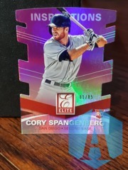 2015 Panini Elite Inspirations Die-Cut 61/85 Cory Spangenberg #17 Rookie RC