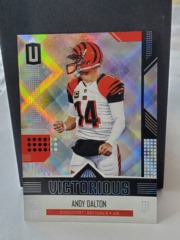2018 Panini Unparalleled Victorious Andy Dalton #VT-AD Superplaid Bengals