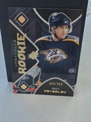 2007-08 Upper Deck SPx Rich Peverley #169 Rookie 984/999 Nashville Predators
