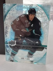 2009-10 Upper Deck Trilogy Frozen in Time 569/599 Joe Thornton #107 Acetate Sharks