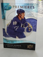2009-10 Upper Deck Ice Premieres 470/499 Acetate Christian Hanson #148 Leafs