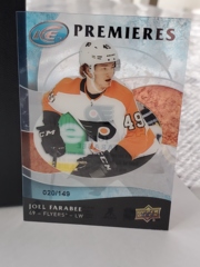 2019-20 Upper Deck UD Ice Premieres #5 Joel Farabee 020/149 Acetate Flyers