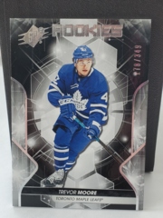 2019-20 Upper Deck SPx Rookies 178/349 Trevor Moore #57 Toronto Maple Leafs