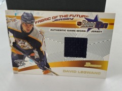 2001-02 Bowman YoungStars Fabric of the Future Jersey #FFJ-DL David Legwand