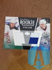 2002-03 Upper Deck Rookie Inspirations 0759/1200 Jeff Taffe/Mike York Jerseys
