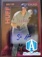 2020 Bowman Platinum Sam Huff Auto /199 RED #TOP-89