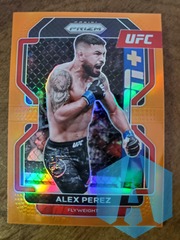 Alex Perez 2022 Panini Prizm UFC Orange Refractor 16/99 #127