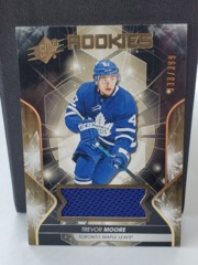 2019-20 SPX Upper Deck Gold #57 Trevor Moore Rookie Jersey 333/399 Toronto Maple Leafs