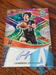 2020-21 Panini Spectra #SIG-CJO Cameron Johnson Auto 19/49 Celestial Prizm