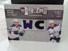 2009-10 Upper Deck SPx Winning Combos #WC-SB Dustin Brown Jarret Stoll Dual Jerseys