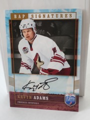 2006-07 Upper Deck Be a Player BAP Signatures Kevyn Adams #KA Auto