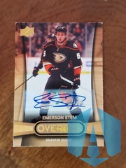 2013-14 Upper Deck Overtime Auto Emerson Etem #15 Rookie
