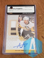 2020-21 Anthony Angello UD Ultimate Auto Debut Threads Patch #ADT-AN 78/99