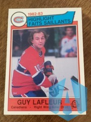 1982-83 O-Pee-Chee Highlight Guy Lafleur Montreal Canadiens #183