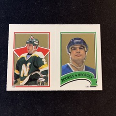 1987-88 O-Pee-Chee Stickers #118 Dino Ciccarelli / # 130 Jason Lafreniere