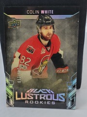 2017-18 UD Black Lustrous Rookies #LR-CW Colin White 245/299 Ottawa Senators