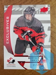 2019 Upper Deck Team Canada Juniors Exclusives 057/250 Brayden Tracey #63