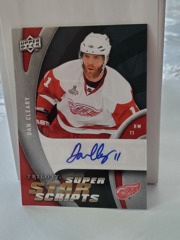 2009-10 Upper Deck Trilogy Super Star Scripts Dan Cleary #SS-DC Auto Red Wings