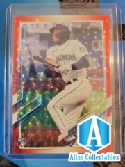 2021 Topps Evan White RC RED /199 rookie 151 Mariners