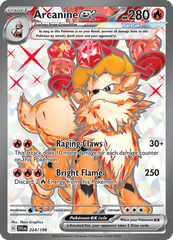 Arcanine ex - 224/198 - Ultra Rare