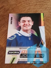 2020-21 Upper Deck Synergy Journey Draft 666/999 Michael DiPietro #RJ-MD Rookie