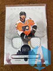 2017-18 Upper Deck Artifacts Silver Materials 017/165 Claude Giroux #53