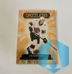 2022-23 Upper Deck Series 2 Dazzlers Orange #DZ-77 Jake Sanderson Senators
