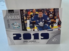 2019-20 Upper Deck SP Game Used All-Star Skills Relic Blends 034/125 John Tavares #ASRB-JT