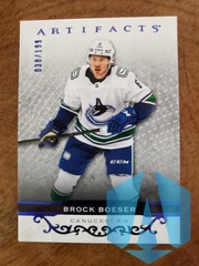 2021-22 UD ARTIFACTS BROCK BOESER ROYAL BLUE VARIANT 030/199 CARD #144