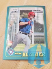 2001 Topps Chrome Traded #T214 Hank Blalock Rookie RC
