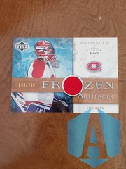 2006-07 Upper Deck Artifacts Frozen Swatches 048/250 Patrick Roy #FA-PR Gold